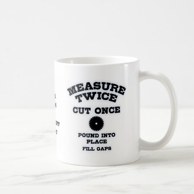 Mug Measure Twice IV (Droite)