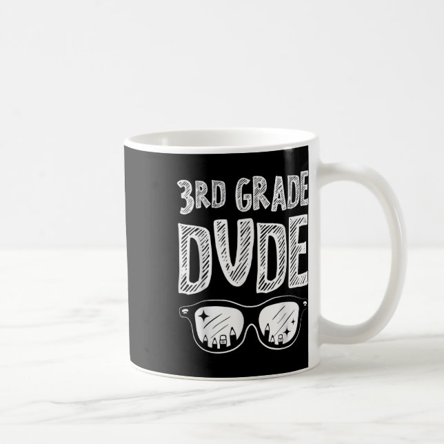 Mug Mec de 3e année retour à l'école drôle troisième a (Droite)
