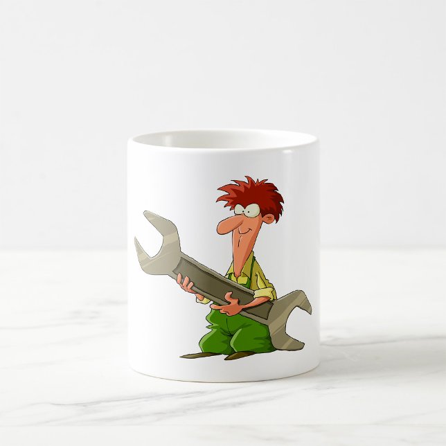 Mug Mécanicien Clé à écrou géante (Créateur téléchargé)