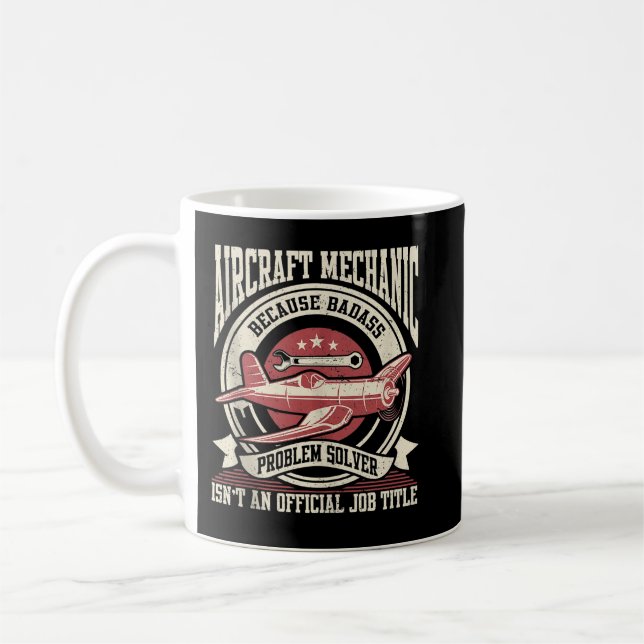 Mug Mécanicien d'aéronef Mécanicien d'aviation Mécanic (Gauche)