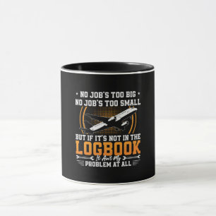 Mug Mécanicien d'aéronef pas de travail trop gros avio