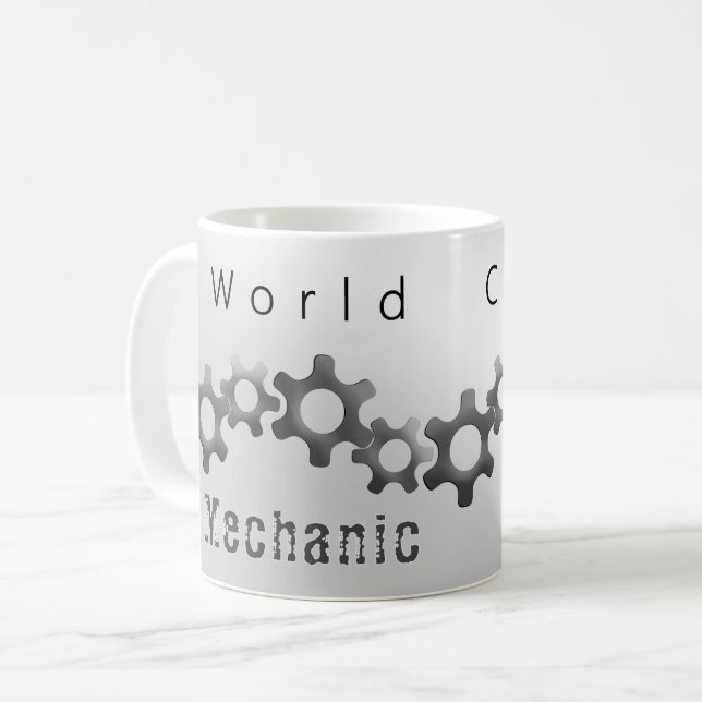 Mug Mécanicien de classe mondiale métallisé (Devant gauche)