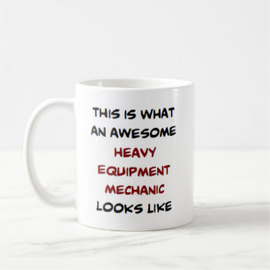 Mug mécanicien d'équipement lourd, génial