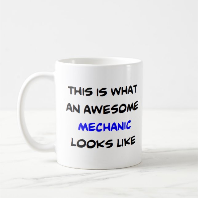 Mug mécanicien, génial (Gauche)