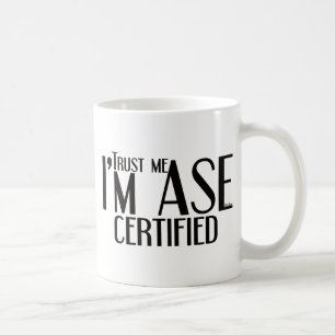 Mug Mécanique auto certifié Faites-moi confiance ASE