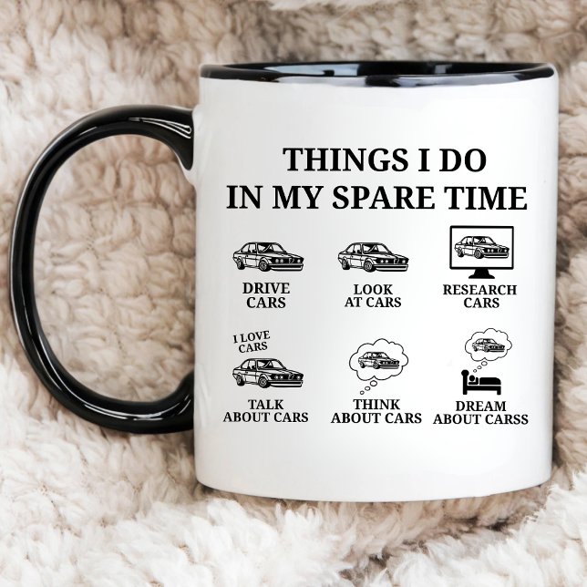 Mug Mécanique automobile présent, les choses que je fa (Créateur téléchargé)