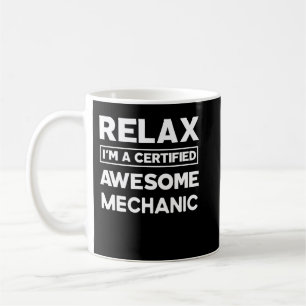 Mug Mécanique Certifié Awesome Travail Anniversaire Al