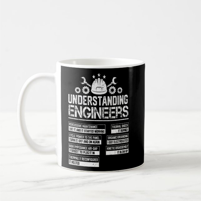 Mug Mécanique Sarcastique Ingénierie Comprendre En (Gauche)