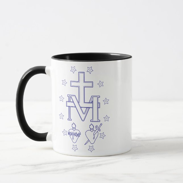 Mug Médaille de Notre-Dame de Grâces Art Fin Miraculeu (Gauche)