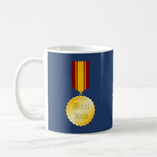 Mug Médaille Meilleur Papa Broche Fête des Pères
