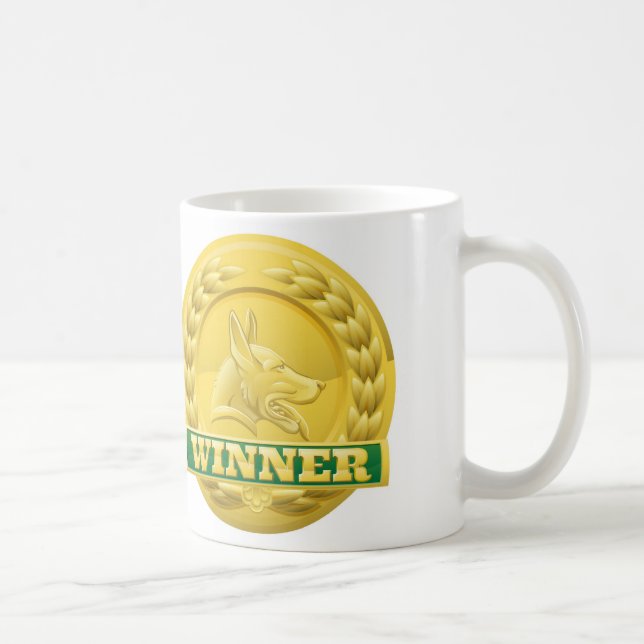Mug Médailles de gagnants d'animal familier de chat et (Droite)