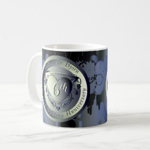 Mug Médaillon de fer vapeur C pour le 6e anniversaire