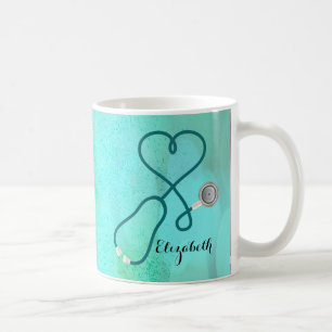Mug Médecin diplômé d'infirmier autorisé de monogr