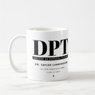 Mug Médecin DPT moderne personnalisé de thérapie physi