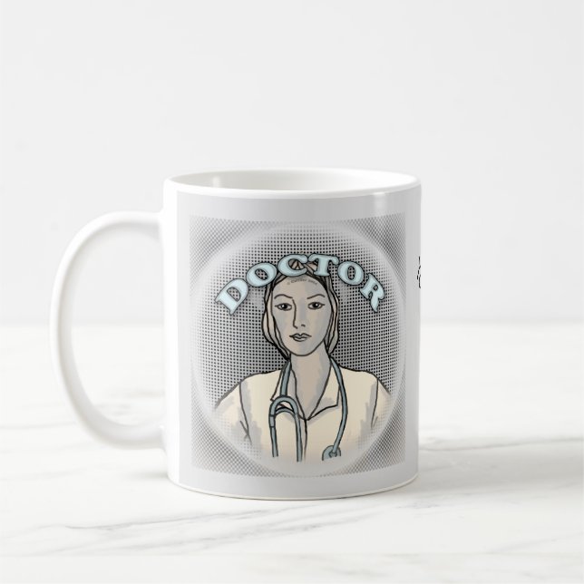 Mug Médecin femme rétro  (Gauche)
