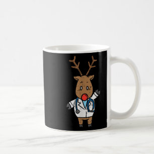 Mug Médecin infirmière renne stéthoscope médical Noël