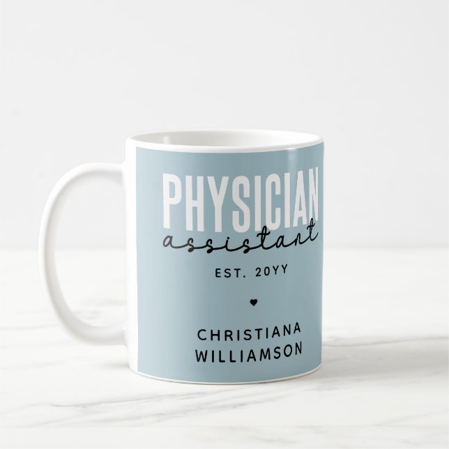 Mug Médecin personnalisé Assistant PA Graduation (Gauche)
