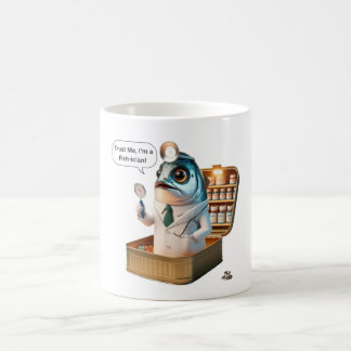 Mug Médecin Sardine Salée Fish-icien Art de Jeu de Mo