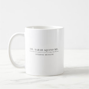 Mug Médecin Simple Nom Et Spécialité