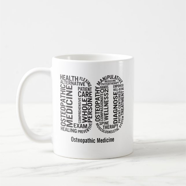 Mug Médecine ostéopathique personnalisée DO Ostéopathi (Gauche)