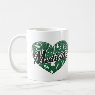 Mug Médecine Retro Coeur Blackboard Love