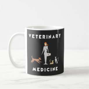 Mug Médecine vétérinaire Femme géométrique