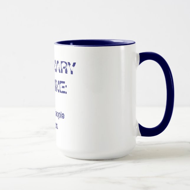 Mug Médecine vétérinaire : Parce que les gens sont dég (Droite)