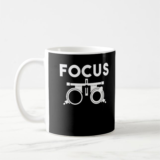 Mug Médecins des yeux Humour Opticiens amusants (Gauche)