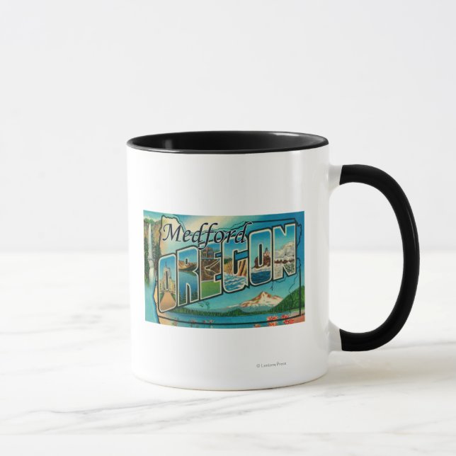 Mug Medford, Oregon - Scènes de grandes lettres (Droite)