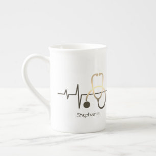 Mug Médical Battement de Cœur Stéthoscope