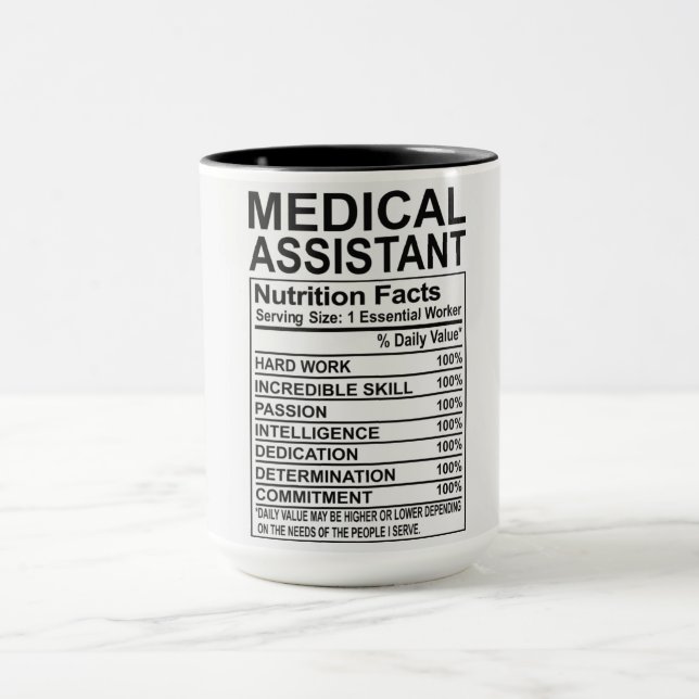 Mug Médicale Assistant Nutrition Fiches (Centre)