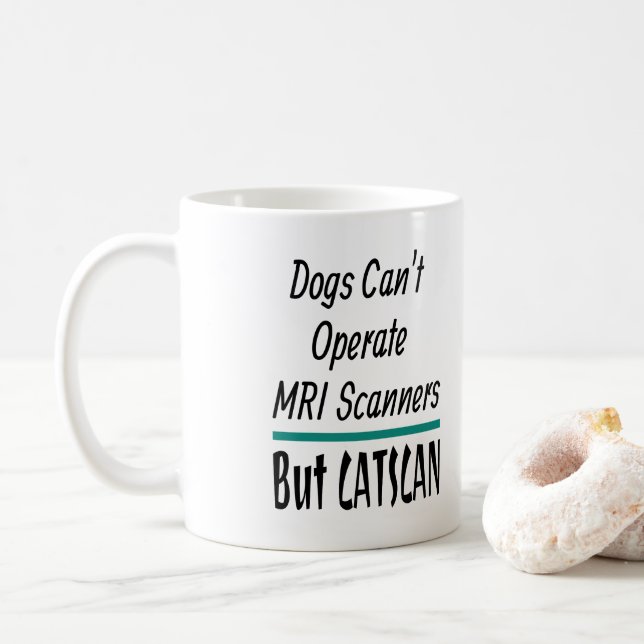 Mug Médicale plaisanterie Chiens et Chats Papa plaisan (Avec donut)