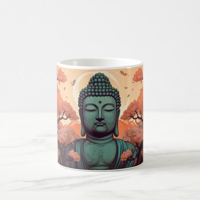 Mug Méditation Bouddha Art spirituel (Centre)