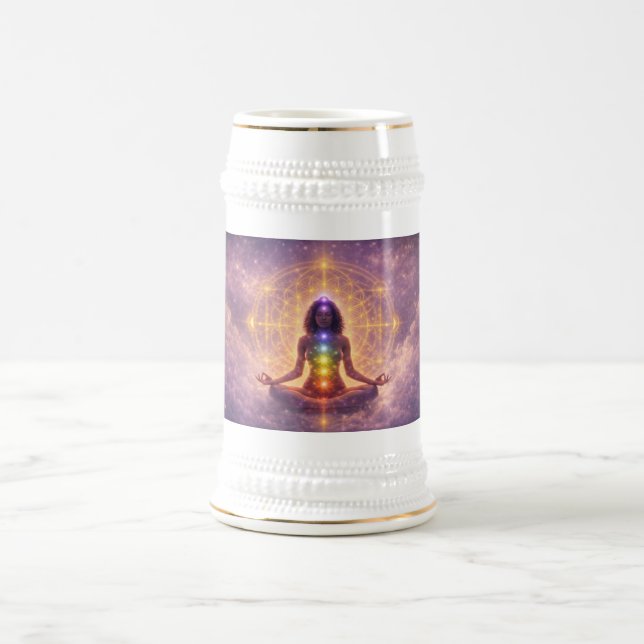 Mug Méditation Chakra Stein Art Spirituel (Centre)