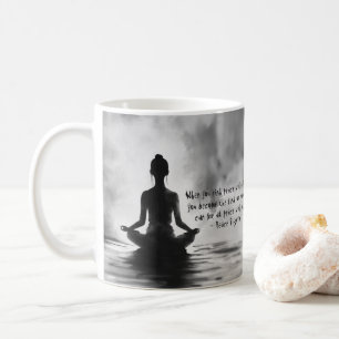 Mug Méditation Yoga Instructeur Lotus Pose Peinture à