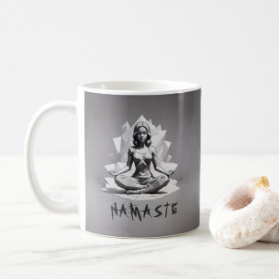 Mug Méditation Yoga Instructeur Reiki Master Low Poly