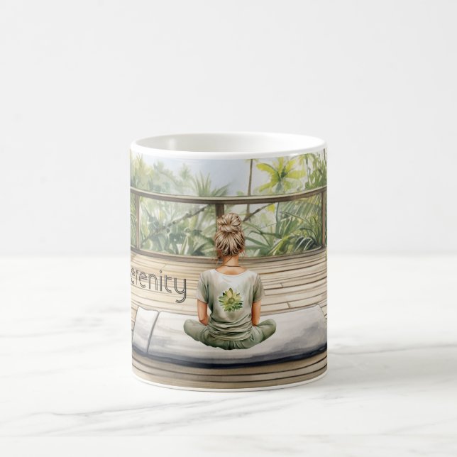 Mug Méditation Yoga Sérénité Féminin (Centre)