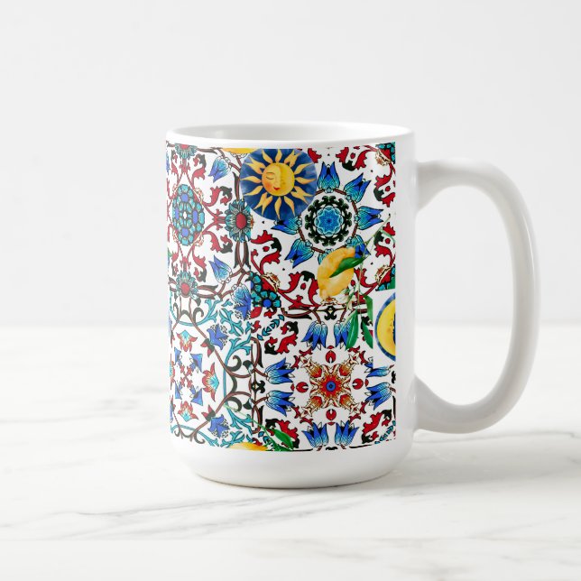 Mug méditerranéen, marocain, mosaïque, art du citron (Droite)