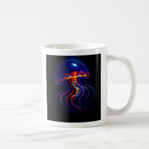 Mug Méduse Fluorescente Fond Marin