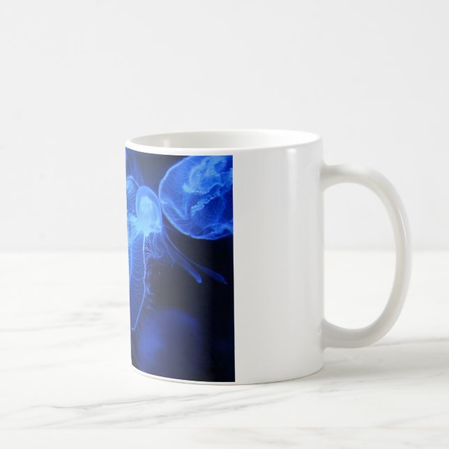 Mug Méduses au néon bleues (Droite)