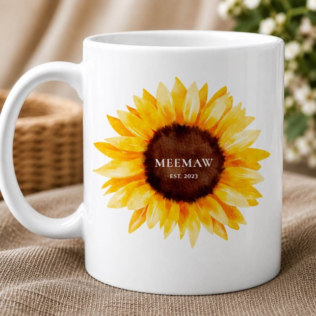 Mug MéeMaw Tournesol (Créateur téléchargé)