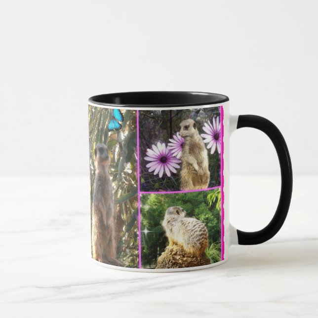 Mug Meerkat Collage, (Droite)