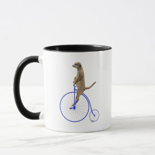 Mug Meerkat sur le quart de penny bleu de penny