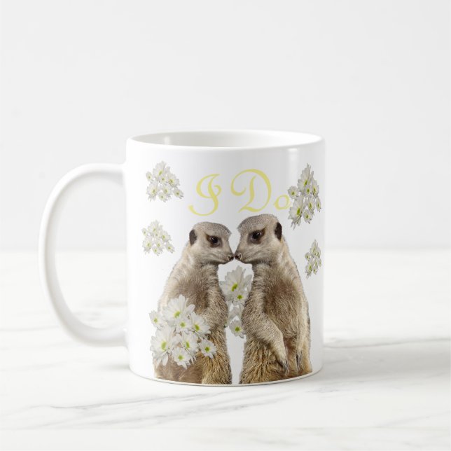 Mug Meerkats En Amour, (Gauche)