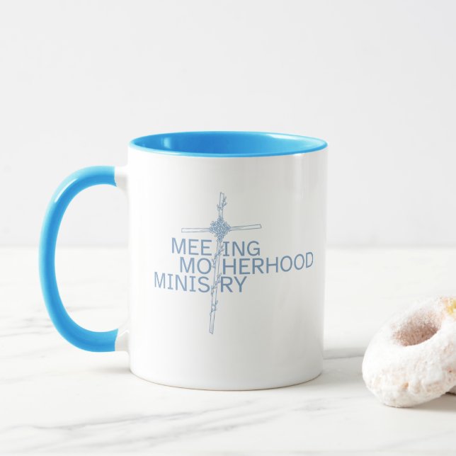 Mug Meeting Motherhood Ministry Cross – Working Mom  (Avec donut)