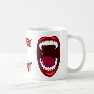 Mug Méfiez-vous des dents de vampire démon de la bête