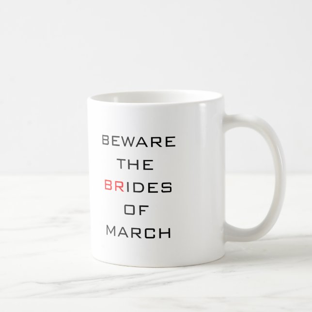 Mug Méfiez-vous des épouses de mars Mariage drôle (Droite)