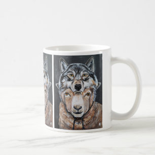 Mug Méfiez-vous des faux alphas Peinture d'Alfred Fox