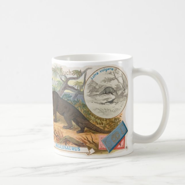 Mug megalosaurus de carte de dinosaure de chocolat de (Droite)