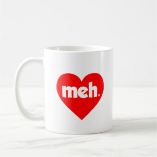 Mug Meh Heart Anti-Valentine's Day